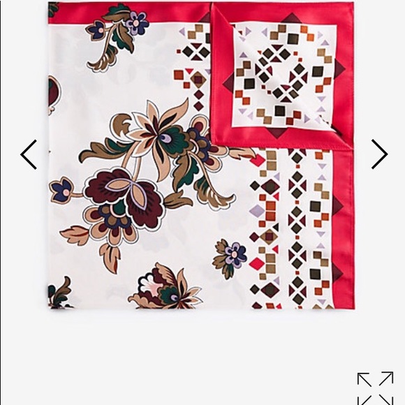 Ann Taylor 100% silk scarf 24x24 inch - Picture 3 of 10